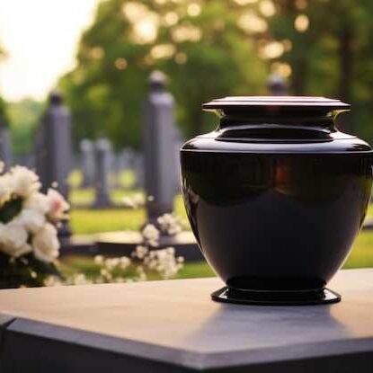 black-memorial-urn